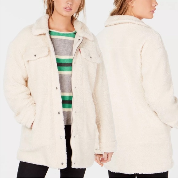 Levi’s Oversized Sherpa Jacket - Picture 1 of 4